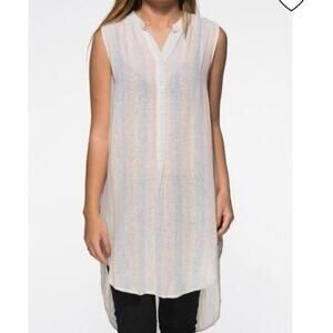 Rails Jules Long Shirt Dress Stripe Size M